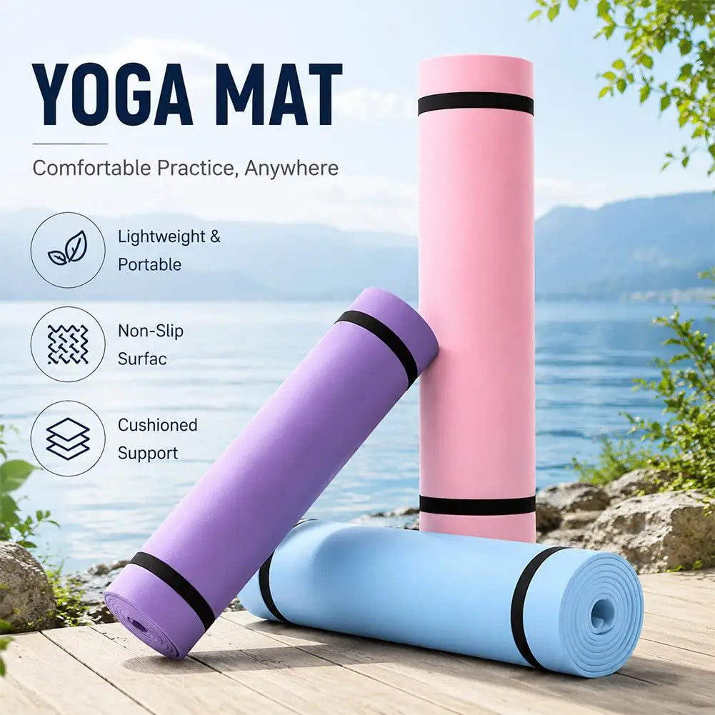 Thick Foldable EVA Yoga & Fitness Mat | Anti-Slip Exercise Mat Yoga & Fitness Mat QXL