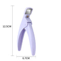 U-Shape False Nail Tip Clipper | Guillotine Cutter Tool Nail Tip Clipper QXL M59 Purple
