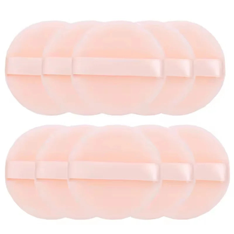 5/10-Pack Velvet Makeup Powder Puffs | Double-Sided Sponge Makeup Powder Puff QXL