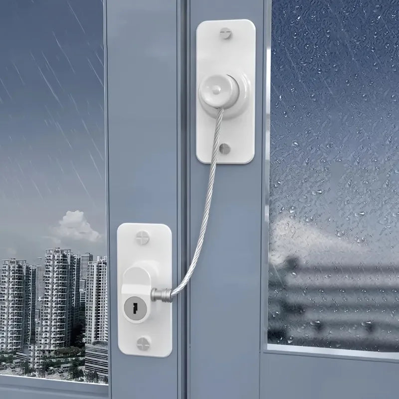 Self-Adhesive Window Security Locks with Screws & Keys Window Security Lock QXL