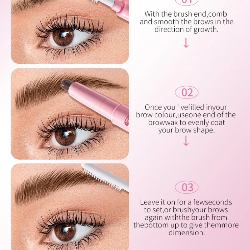Double-Ended Waterproof Eyebrow Pencil | 3D Long-Lasting Brows Eyebrow Pencil QXL