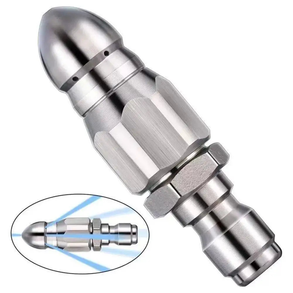 Drain Jetter Nozzle 1/4" Quick Connect Stainless Steel Drain Jetter Nozzle QXL