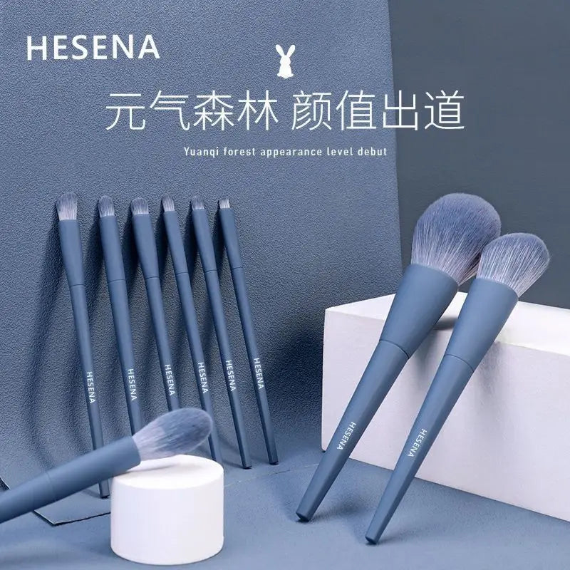 9-Piece Soft Makeup Brush Set | Powder, Blush & Eyeshadow Makeup Brush Set QXL