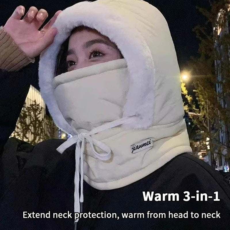 3-in-1 Thermal Balaclava Windproof Ski Face Mask & Neck Warmer Winter Balaclava Hat QXL