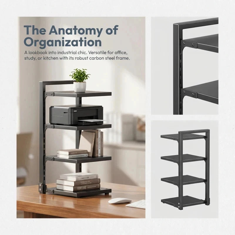 Adjustable Multi-Layer Under Sink Pot & Pan Organizer Rack Kitchen Storage Rack QXL