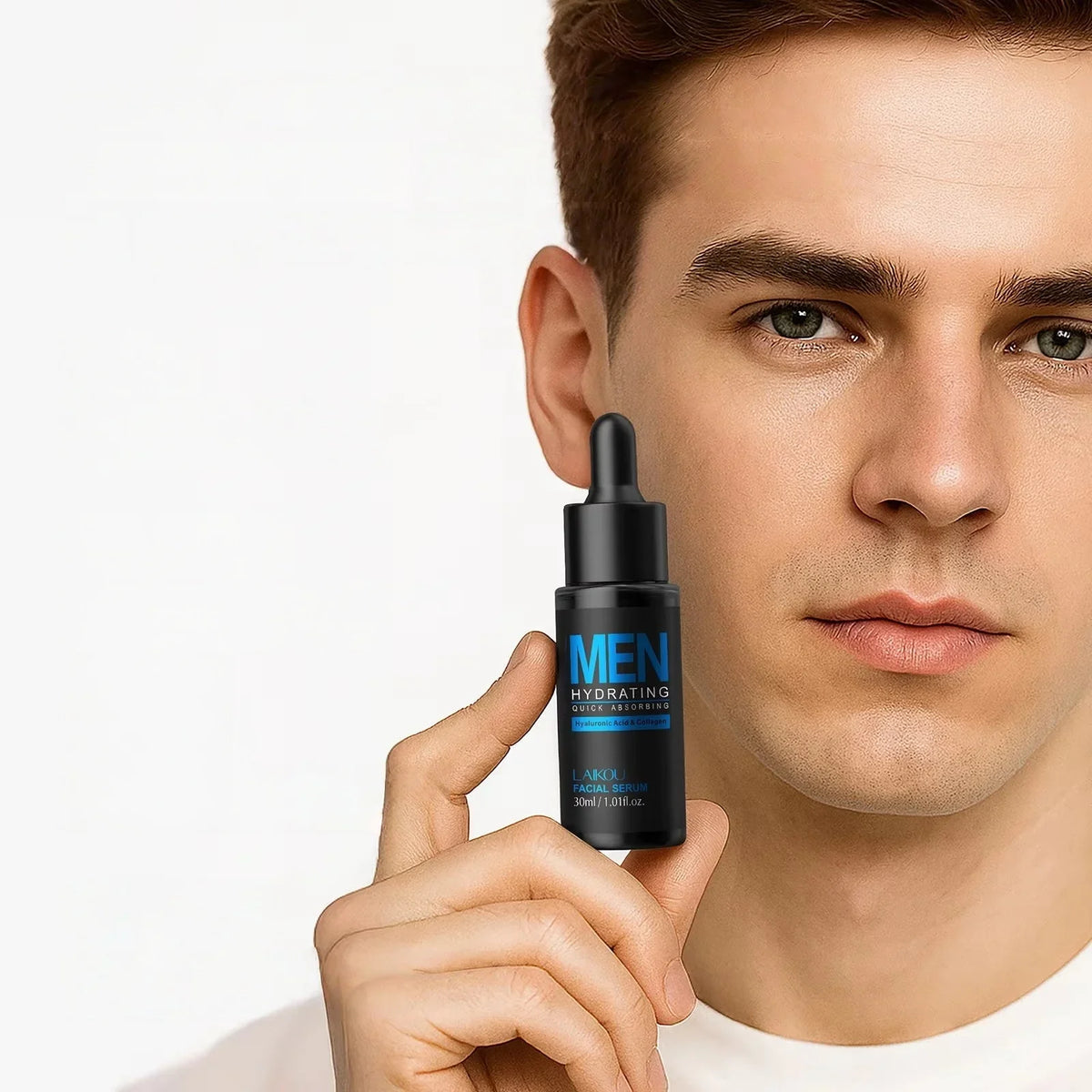 LAIKOU Men's Hyaluronic Acid Facial Serum 30ml – Hydrating Men's Facial Serum QXL