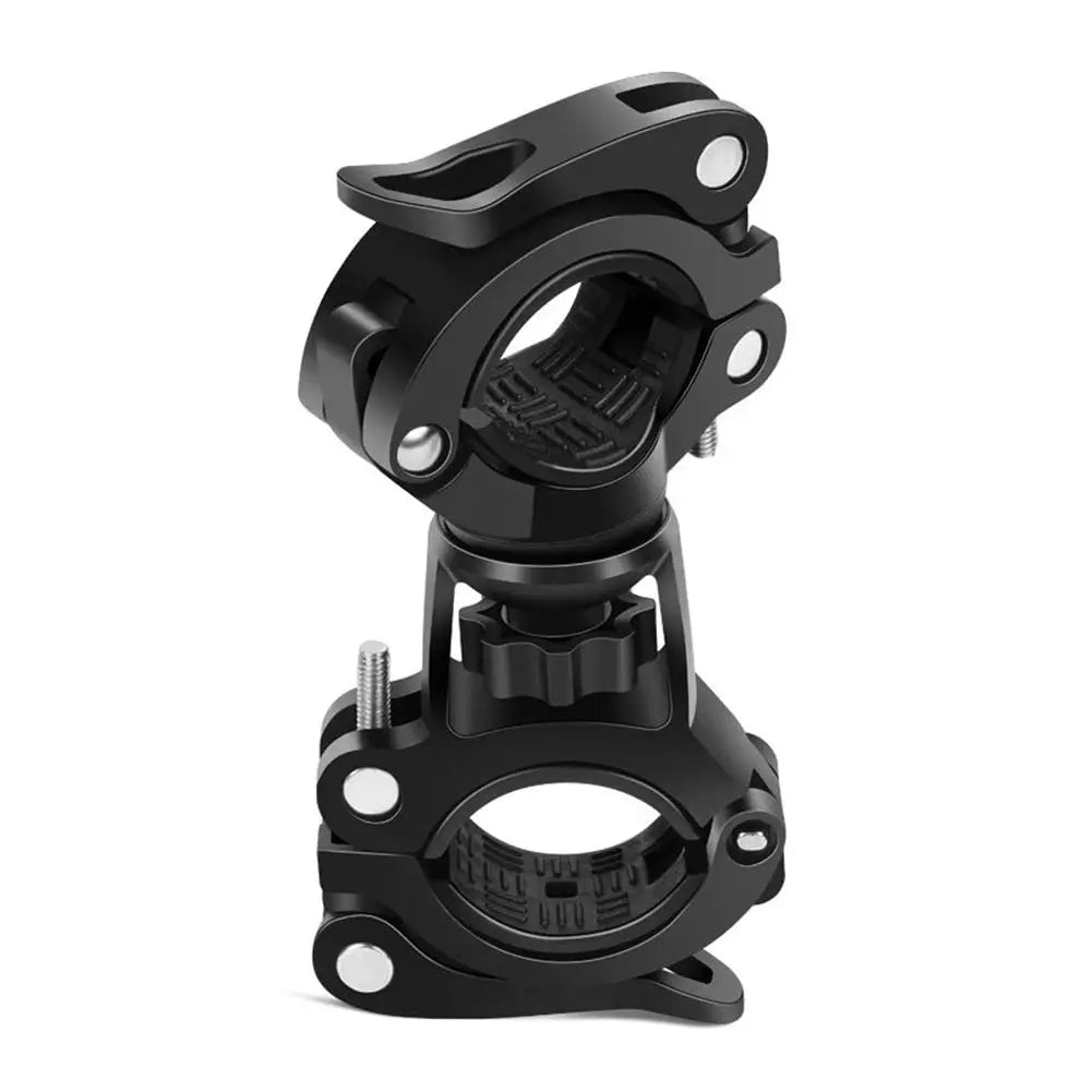 360° Rotating Bike Flashlight Handlebar Mount Bracket Bike Light Mount QXL Black