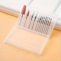 12-Pc Nail Drill Bit Set – Diamond, Ceramic & Silicone Nail Drill Bit Set QXL Style A