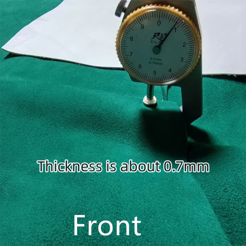 Emerald Frosted Sheepskin Leather 0.8mm | First Layer DIY Fabric Leather Craft Fabric QXL
