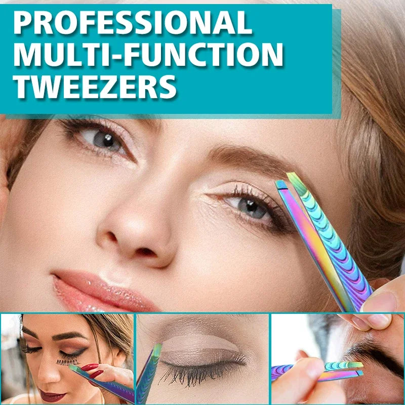 Stainless Steel Eyebrow Tweezer & Hair Plucker – Men & Women Eyebrow Tweezer QXL