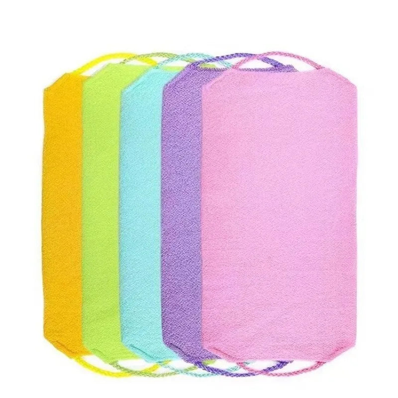 Korean Exfoliating Back Scrubber Towel | Long Stretch Handle Exfoliating Back Scrubber QXL