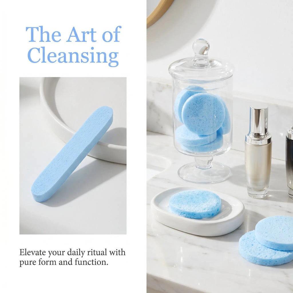 100-Pack Compressed Face Sponges | Disposable Cleansing Pads Disposable Facial Sponges QXL