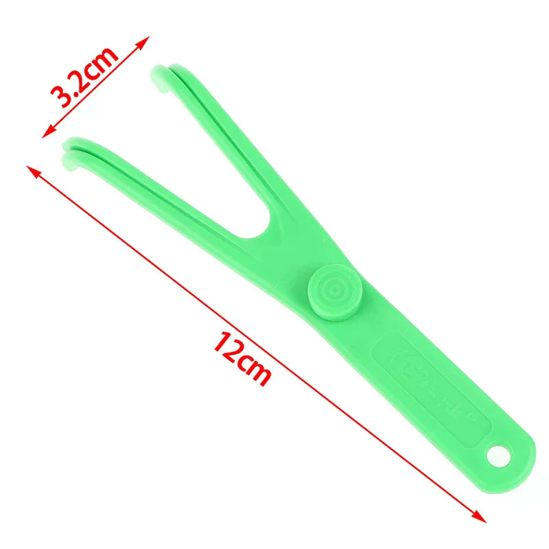 Reusable Dental Floss Holder | Ergonomic ABS Floss Pick Handle Dental Floss Holder QXL