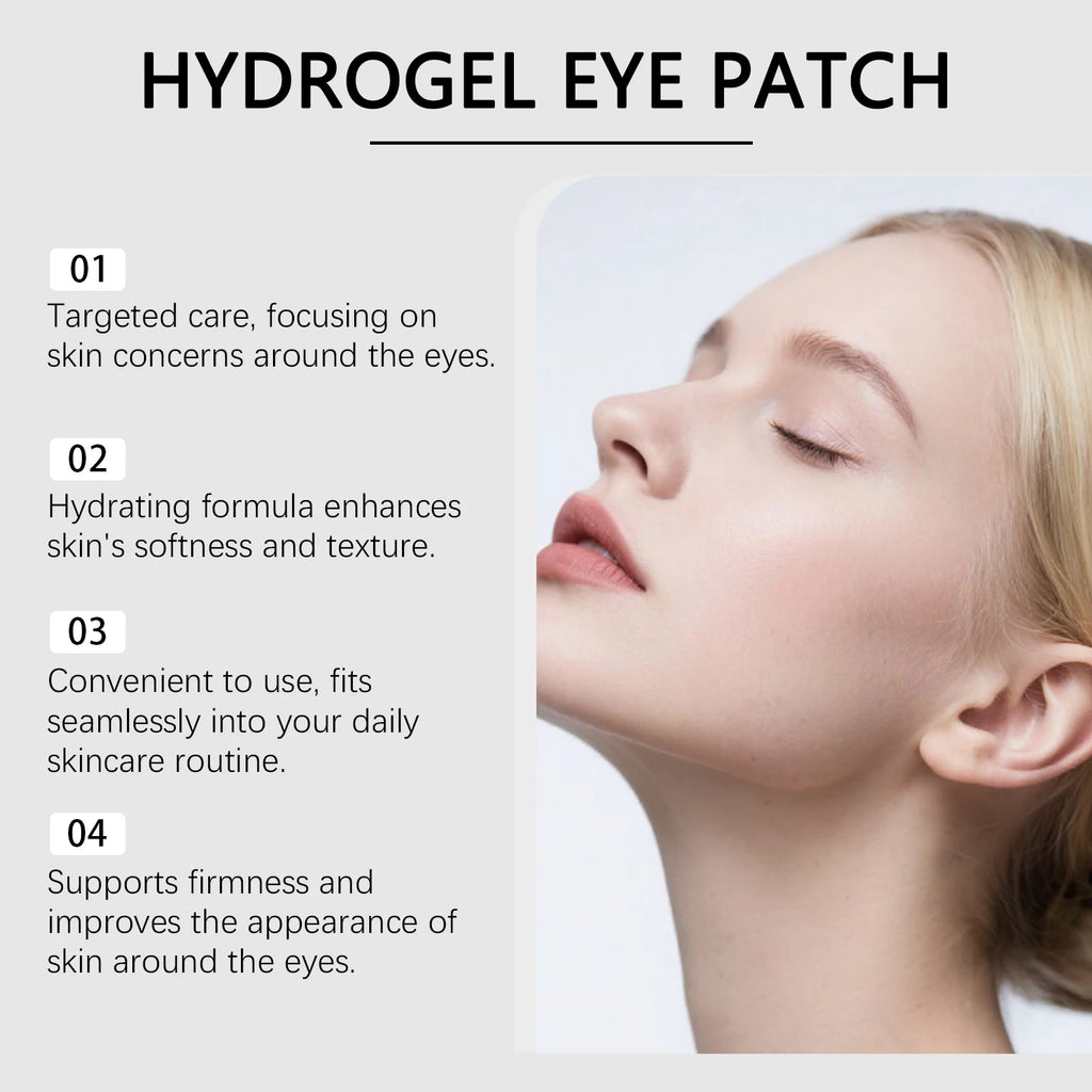 Collagen Hydrogel Eye Masks 60pcs | Firming & Brightening Hydrogel Eye Patches QXL