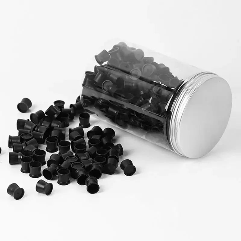300-Pack Disposable Silicone Tattoo Ink Cups with Stable Base Tattoo Ink Cups QXL