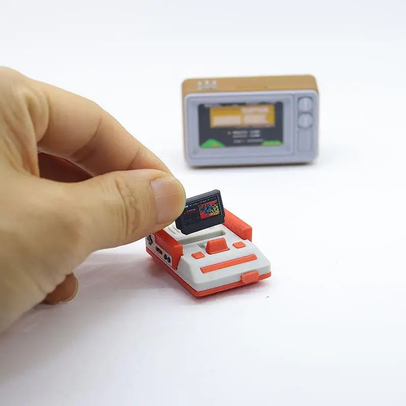 1/12 Dollhouse Miniature Retro TV Game Console Model Decor Dollhouse Miniature QXL