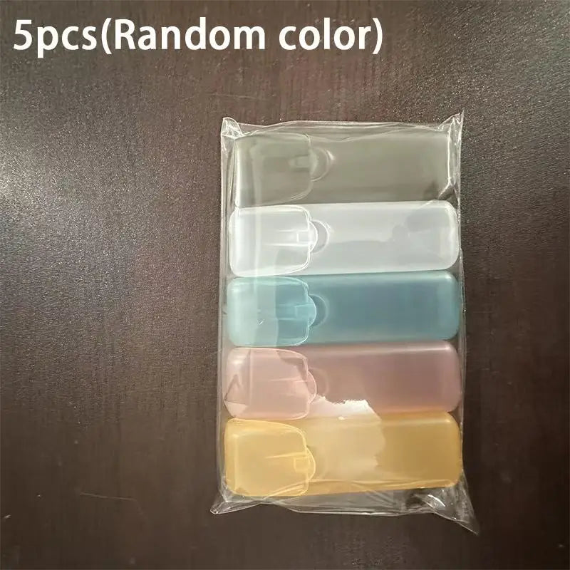 Mini Capsule Travel Organizer Box | Pill, Floss & Swab Case Travel Storage Case QXL 5PCS 5 color random
