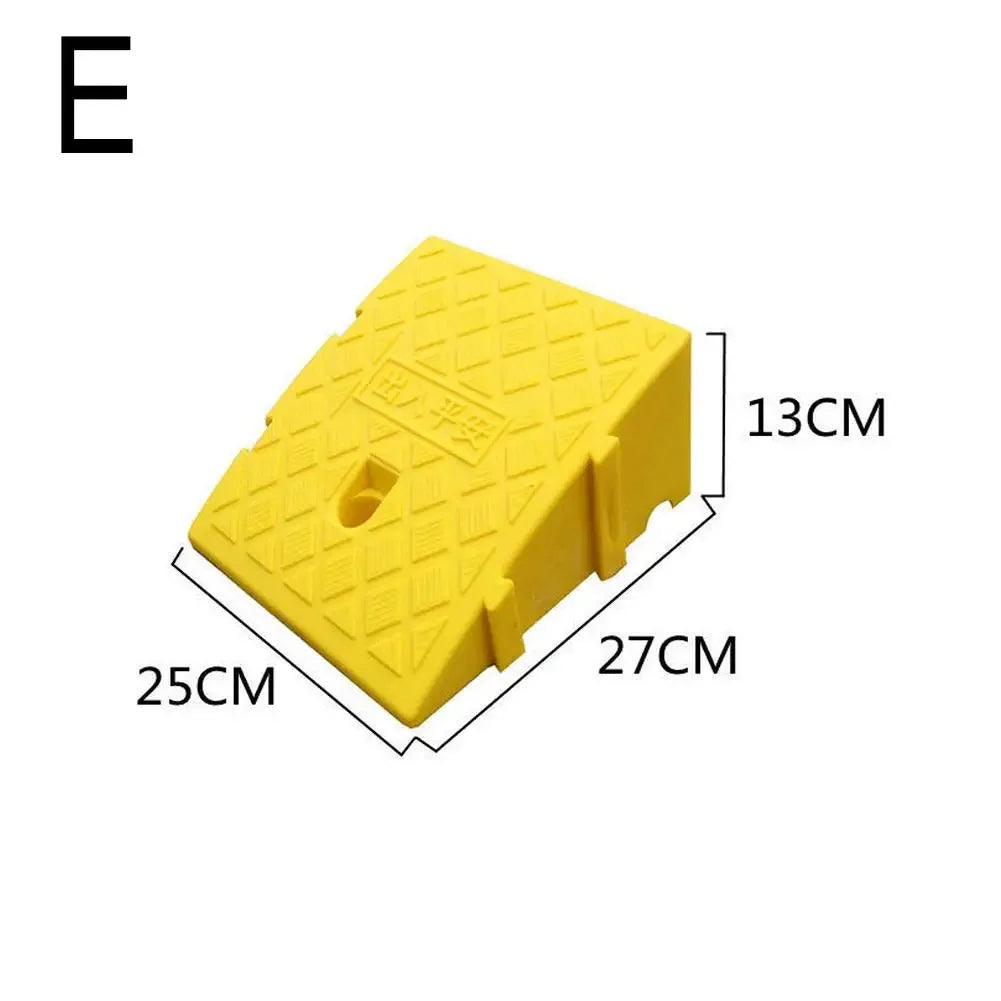 Heavy Duty PVC Curb Ramp 7/11/13cm | Anti-Slip Driveway Ramp Driveway Curb Ramp QXL E Yellow