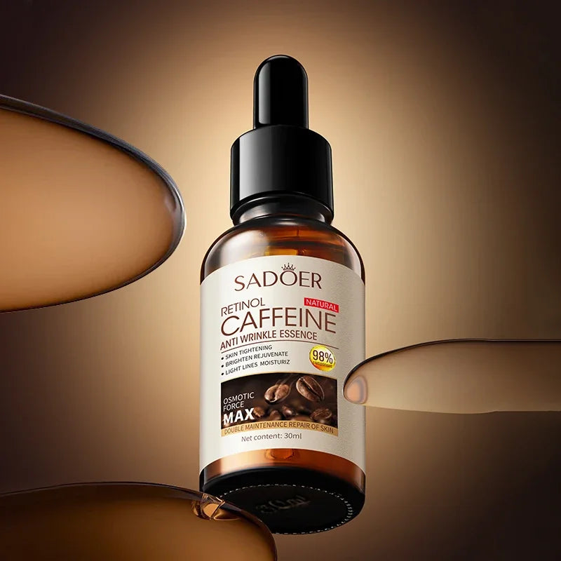 Retinol Coffee Anti-Wrinkle Serum | Hydrating Firming Essence Face Serum QXL
