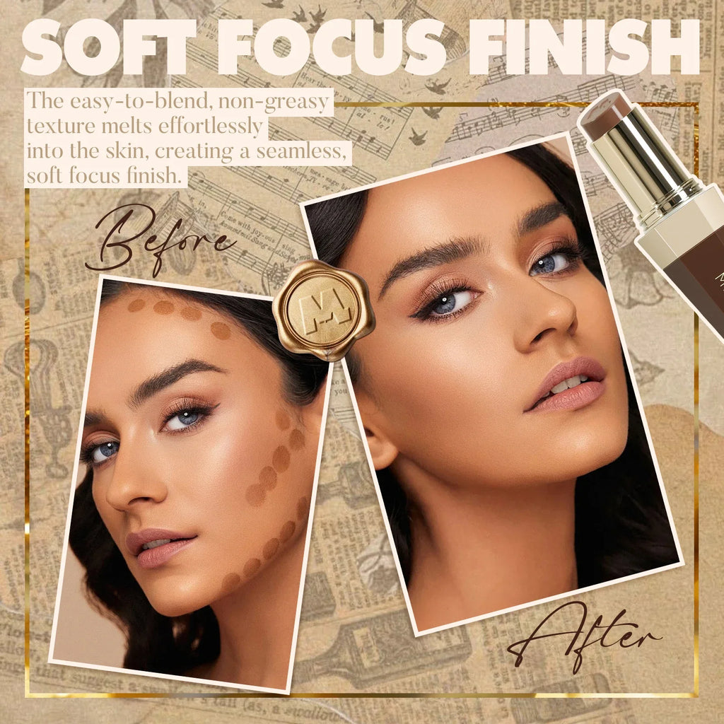 Velvet Cream Contour Stick & Brush | Waterproof, All Skin Tones Cream Contour Stick QXL