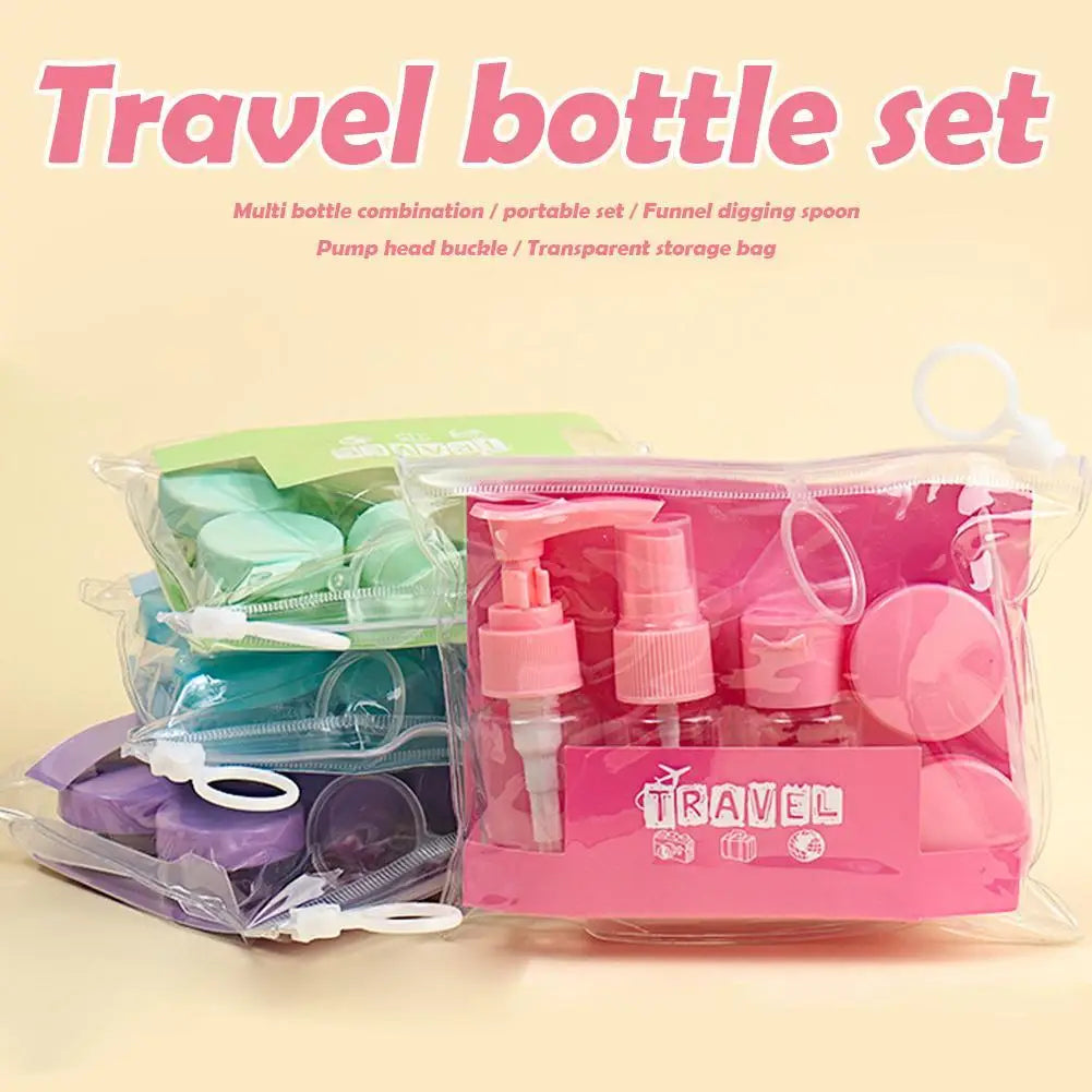 Leak-Proof Travel Bottles Kit | Clear Toiletry Containers Set Travel Bottle Set QXL