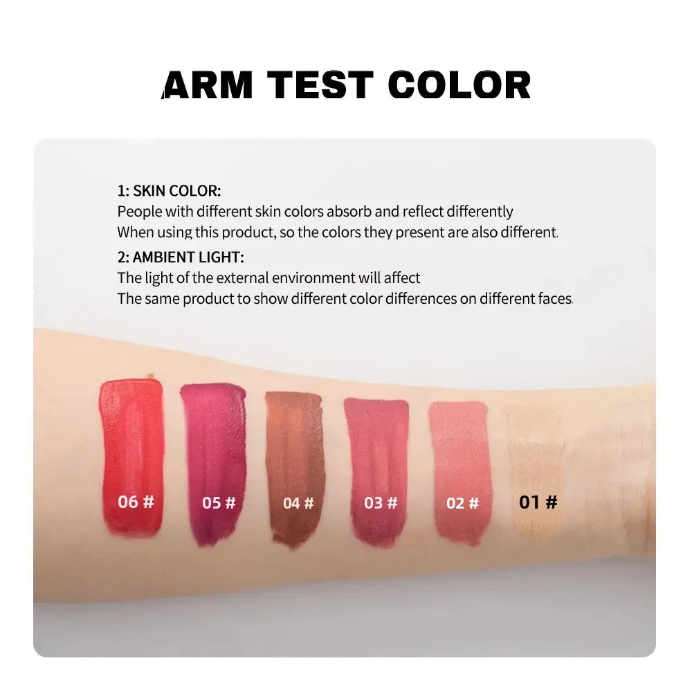 Julystar 6-Color Velvet Lip Glaze | Waterproof Liquid Lipstick Liquid Lip Glaze QXL