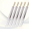 3-Pack Stainless Steel Tweezers – Brow, Lash & Eyelid Tool Set Precision Tweezers Set QXL Default Title