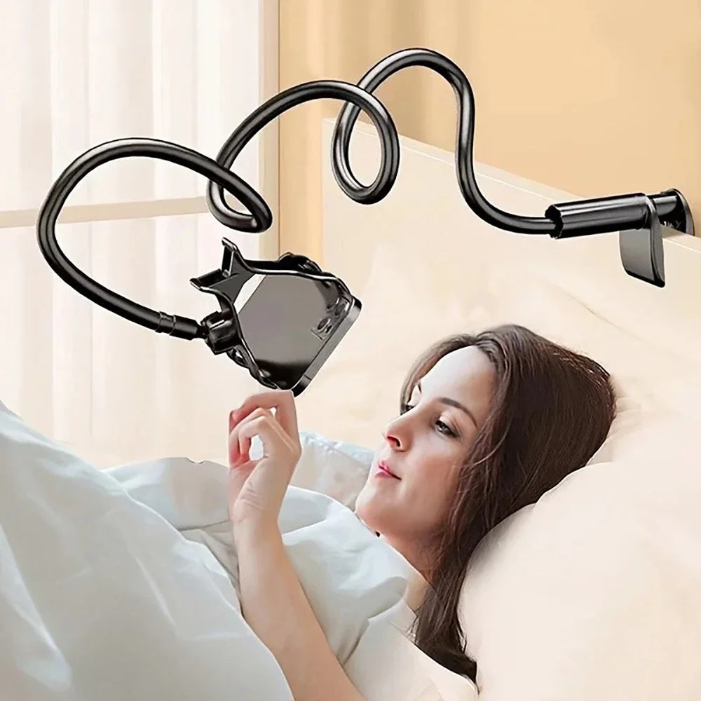 360° Flexible Gooseneck Phone Holder | Long Arm Clip Mount Gooseneck Phone Mount QXL