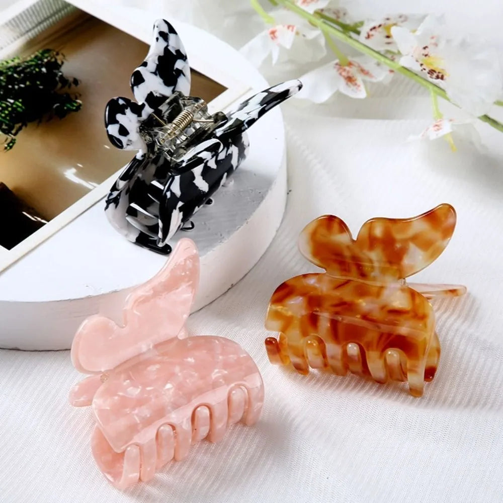 Colorful Acetate Butterfly Hair Claw Clip for Women Hair Claw Clip QXL