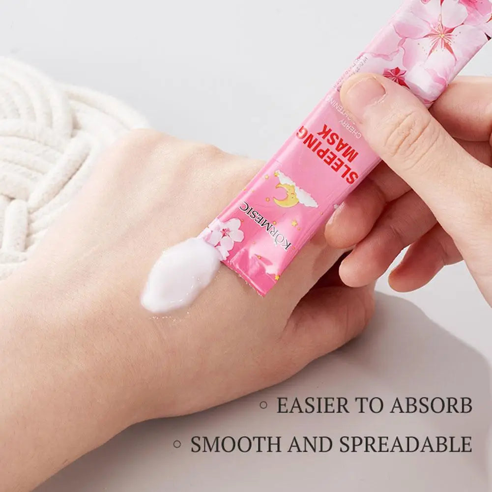 Cherry Blossom Overnight Sleeping Face Mask | Deep Hydration Overnight Sleeping Mask QXL