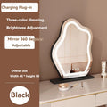 LED Cloud Makeup Mirror | Rotating Dressing Table Light LED Vanity Mirror QXL black W45H58