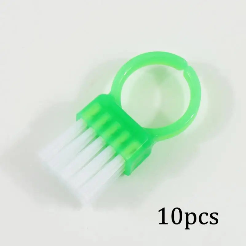 10-Pack Ring Nail Dust Cleaning Brush | Manicure Tool Nail Dust Brush QXL 10Pcs Green