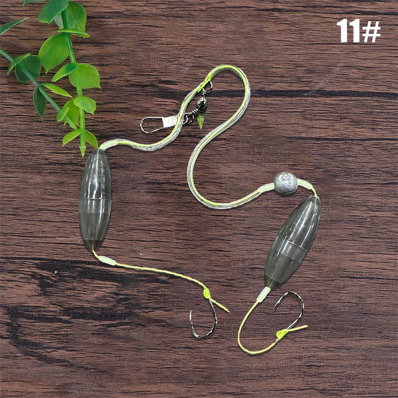 Double Fishing Hook | High Carbon Steel Barbs & Bait Keeper Fishing Hook QXL 11