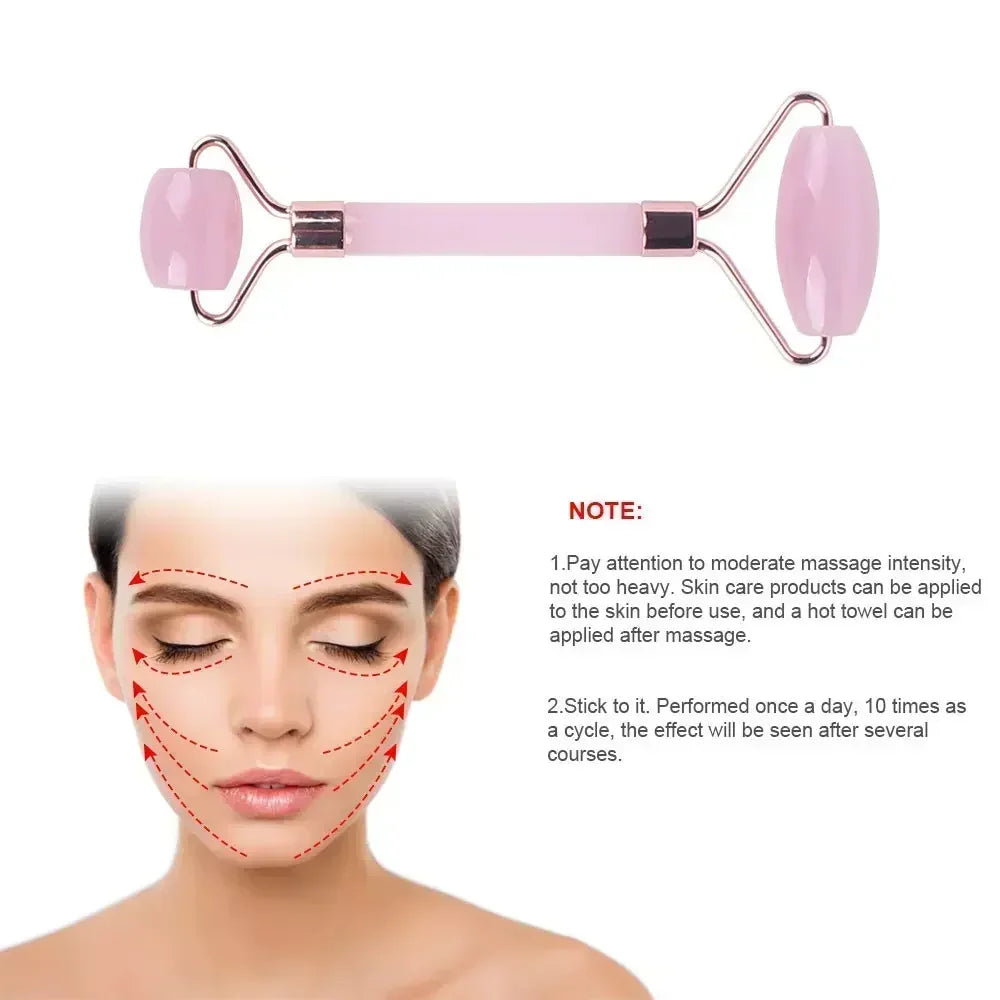3-Piece Resin Facial Massage Roller & Gua Sha Scraping Set Facial Massage Roller QXL