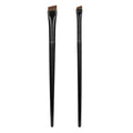 2-Pc Angled Blade Brush Set | Eyeliner, Brow & Lip Brushes Angled Makeup Brush Set QXL black