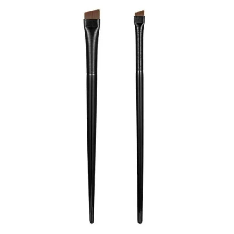 2-Pc Angled Blade Brush Set | Eyeliner, Brow & Lip Brushes Angled Makeup Brush Set QXL black