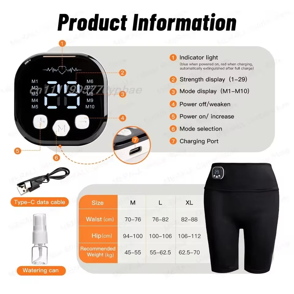 EMS Toning Shorts | Smart Muscle Stimulation Yoga Pants EMS Toning Shorts QXL