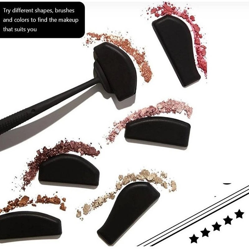 6-in-1 Silicone Eyeshadow Stencils & Stamp Applicator Set Eyeshadow Stencil Set QXL