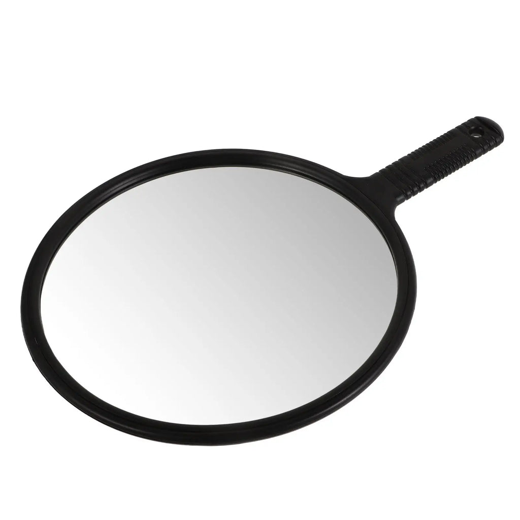 Large Round Salon Hand Mirror with Handle | Barber & Hair Salon Hand Mirror QXL Default Title