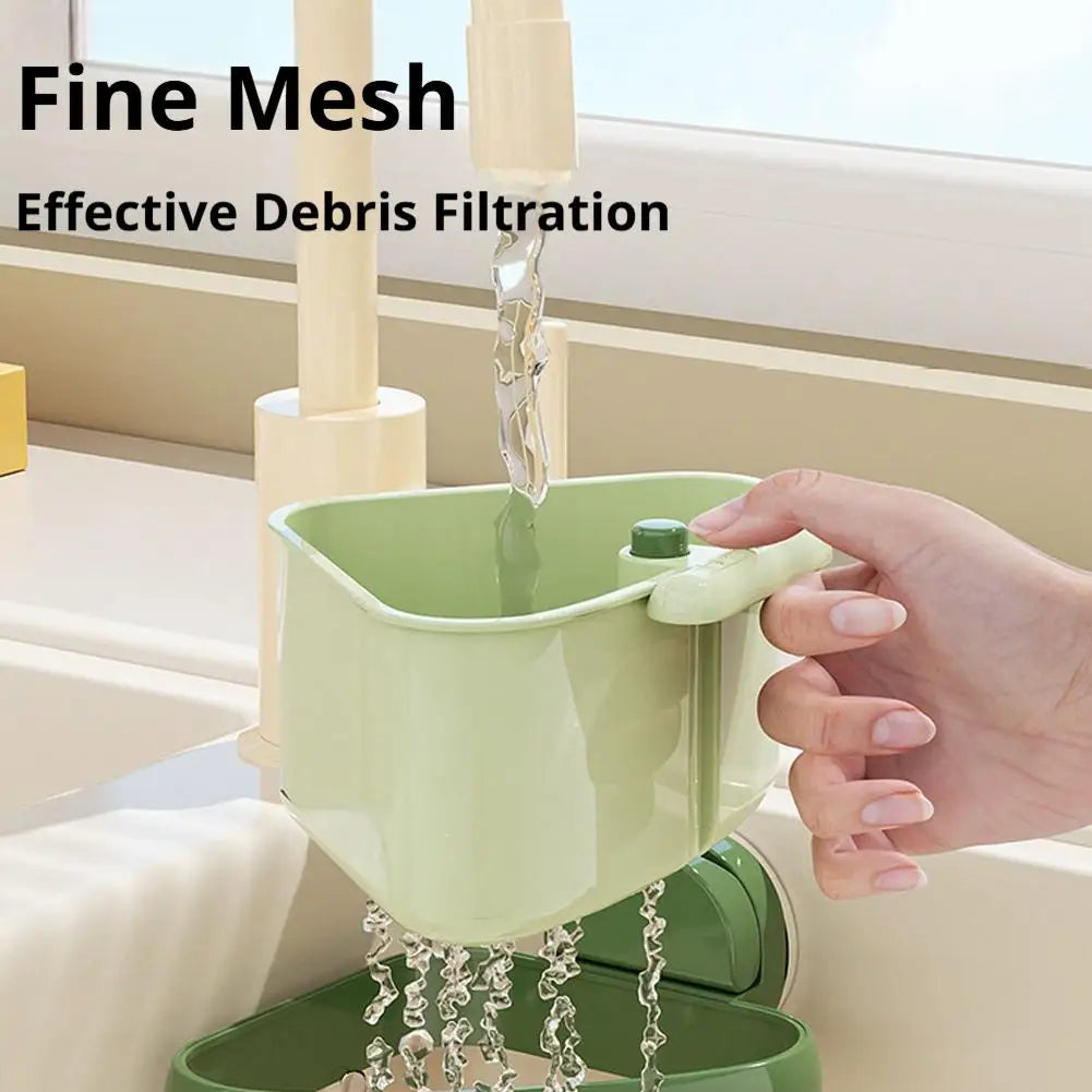 Corner Sink Drain Basket – Suction Cup & One-Click Release Sink Drain Basket QXL