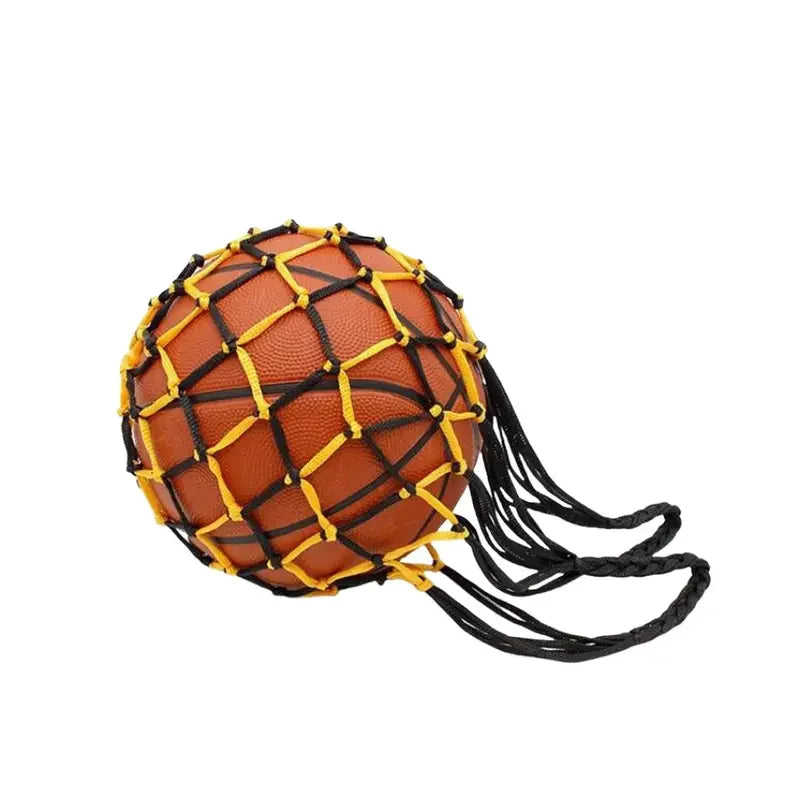 Heavy-Duty Nylon Drawstring Net Bag – Basketball & Football Sports Ball Bag QXL