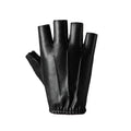 PU Leather Fingerless Tactical Gloves | Driving & Cycling Fingerless Leather Gloves QXL Elastic