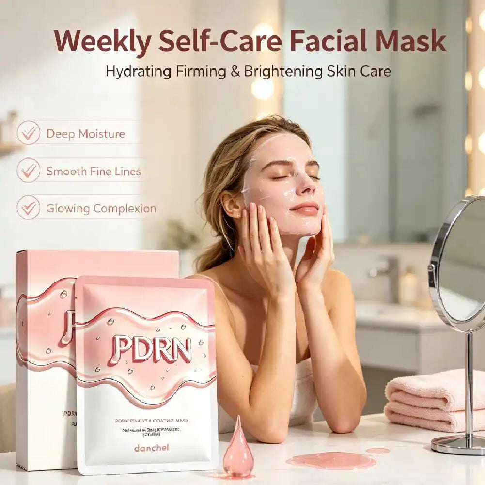 PDRN Collagen Sheet Mask | Hydration & Firmness 10-Pack Hydrating Sheet Mask QXL