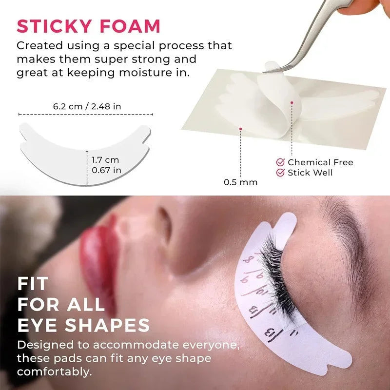 Hydrogel Under Eye Patches for Lash Extensions | 10/20/50 Pairs Lash Extension Pads QXL