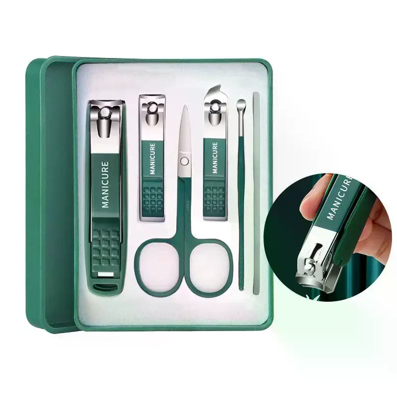 AACAR 4/6-Piece Stainless Steel Nail Clipper Manicure Set Nail Clipper Set QXL