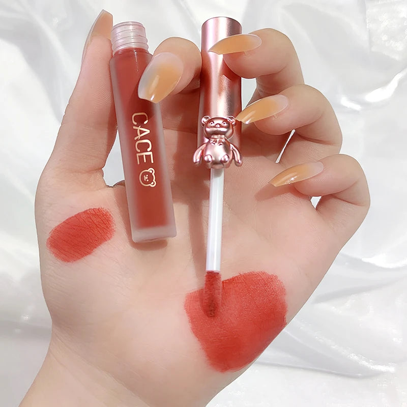 CACE 5-Color Matte Liquid Lipstick Set | Velvet Lip Gloss Kit Liquid Lipstick Set QXL