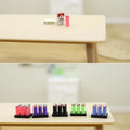 1/12 Miniature Lighter Set with Display Base | Dollhouse Decor Dollhouse Miniature QXL one size