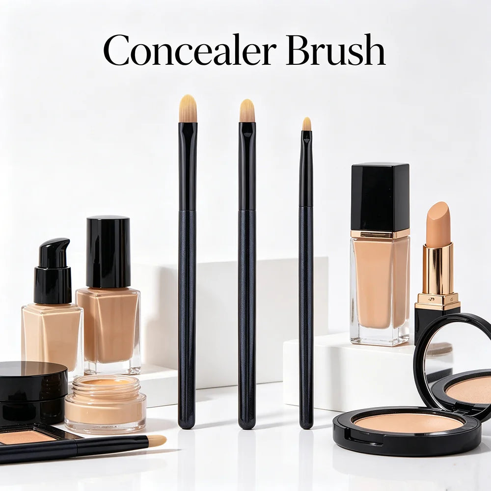 Precision Concealer Brush | Microfiber Synthetic Lip & Face Tool Concealer Brush QXL