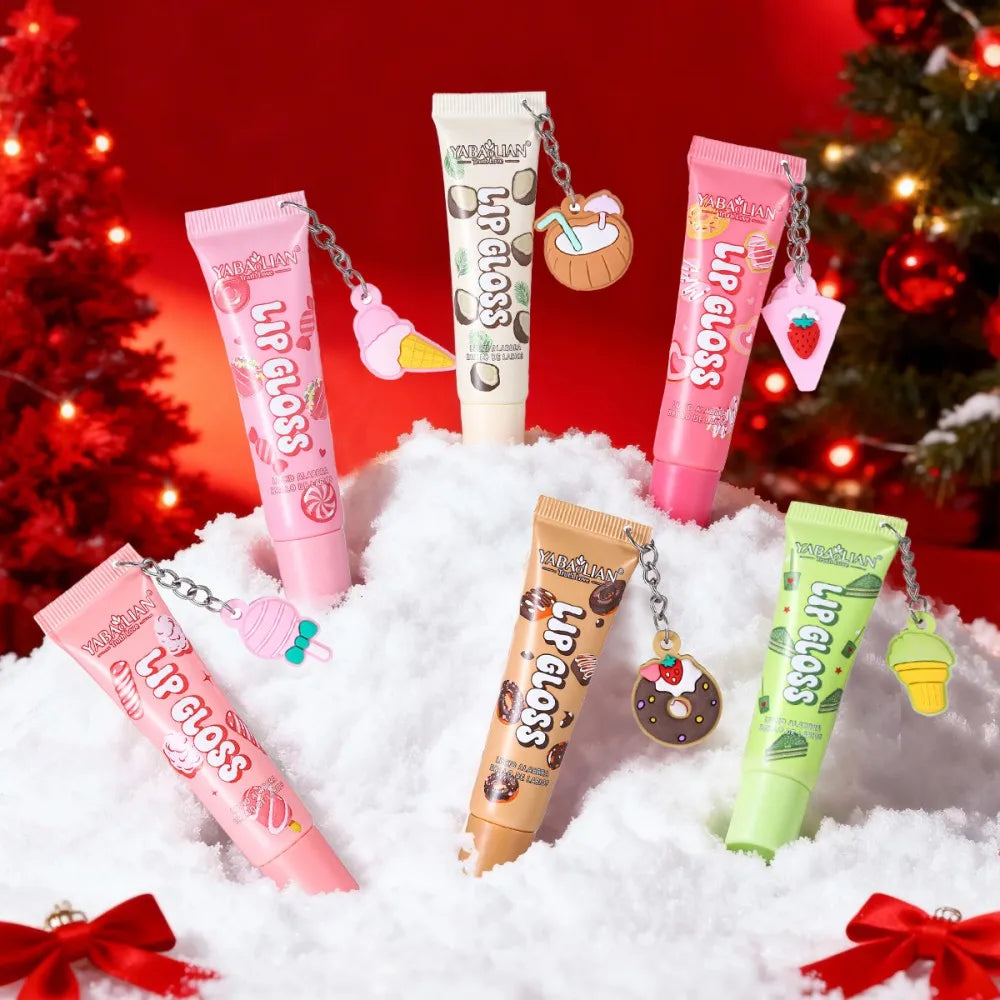 6-Color Crystal Jelly Lip Gloss | Moisturizing Glass Lips Jelly Lip Gloss QXL