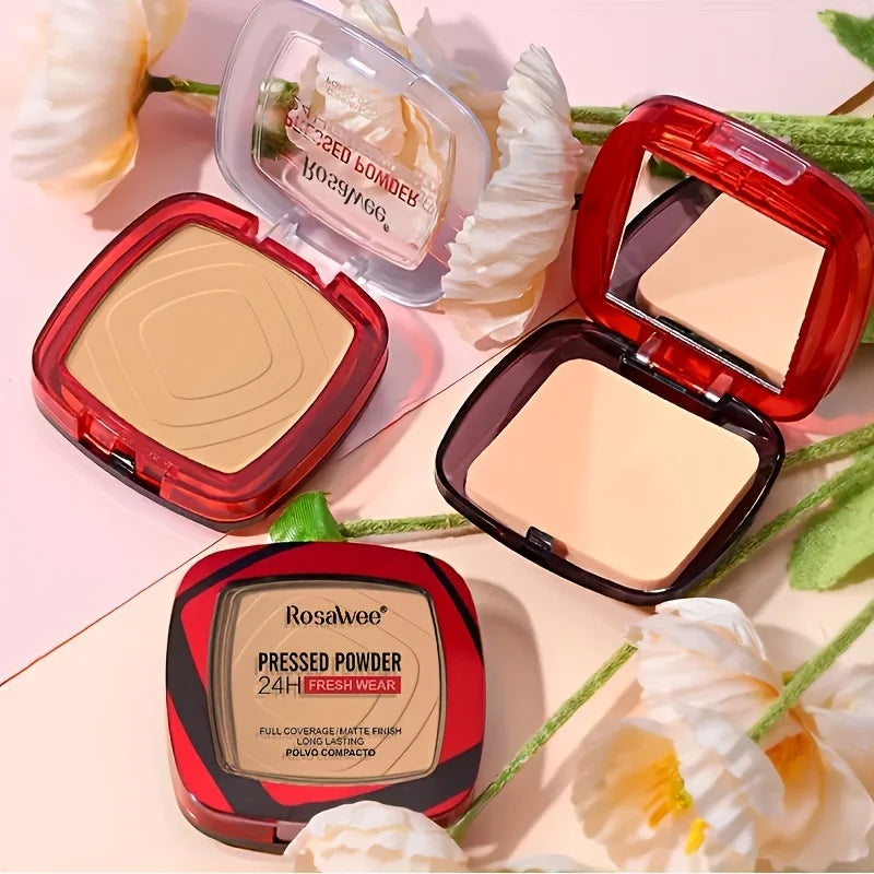 Matte Full Coverage Pressed Powder Foundation – 24H Wear Pressed Powder Foundation QXL